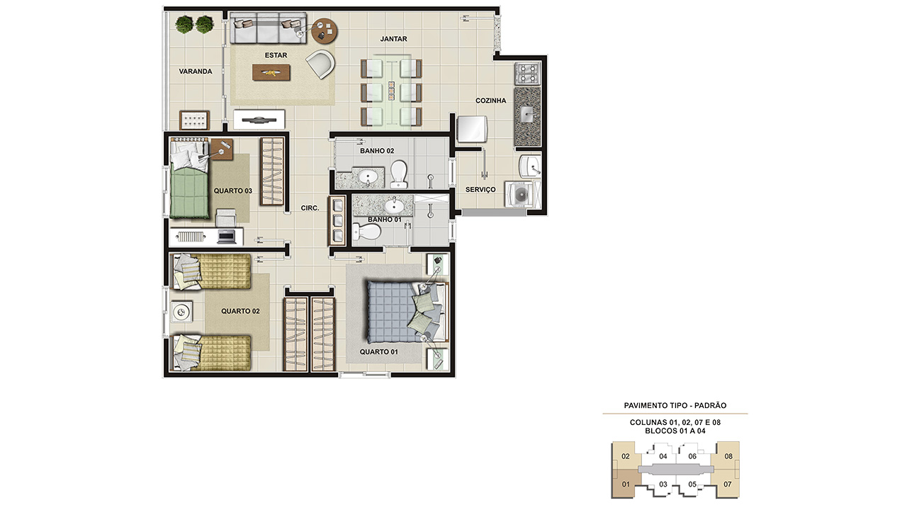 Foto Empreendimento Decorado Way Planalto Residence
