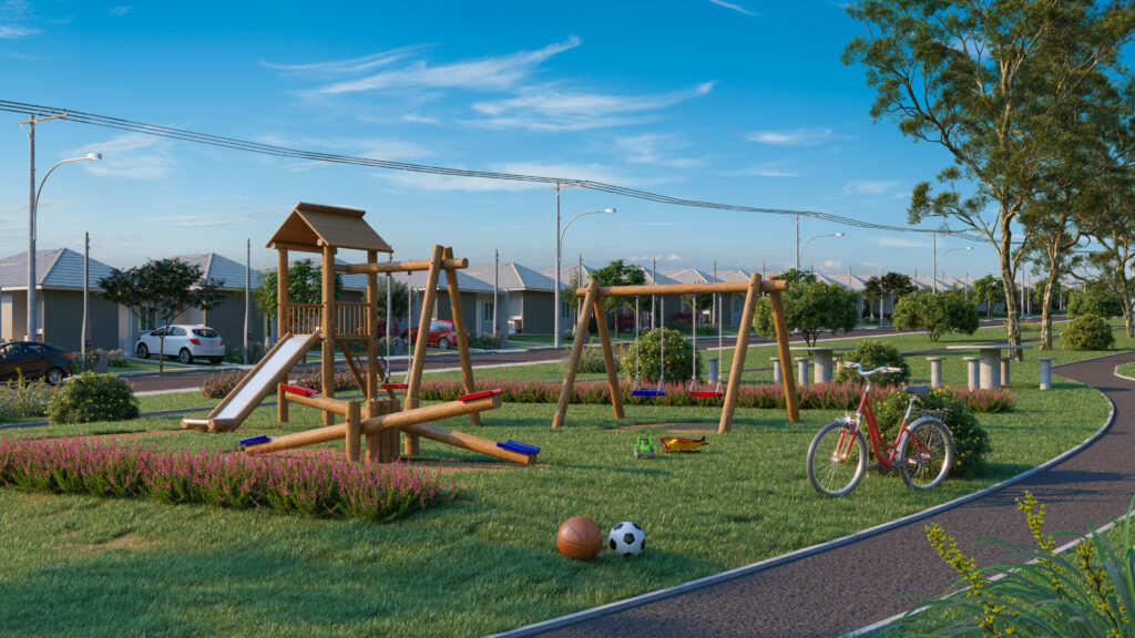 Programa habitacional: descubra como participar e conquiste sua casa própria Playground do Dream Santo Antônio, empreendimento da Direcional que faz parte do Casa Paulista