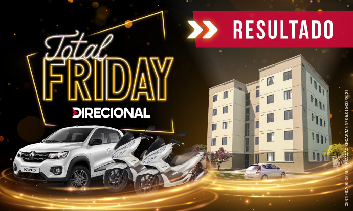 Total Friday Direcional: confira o resultado do sorteio Riva Incorporadora