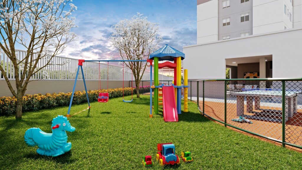 Playground com brinquedos - Conquista Vila Dutra - Direcional