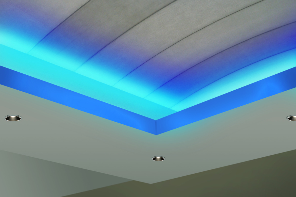 Luz colorida para quarto.