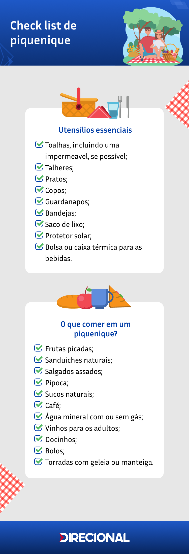 Confira dicas para planejar o seu piquenique em casa PIQUENIQUE Confira dicas para planejar o seu piquenique em casa