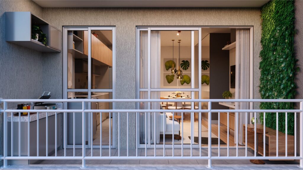 Tipos de portas: conheça os principais modelos para sua casa Perspectiva Varanda ReservaDireiconalJardimBotanico Tipos de portas: conheça os principais modelos para sua casa