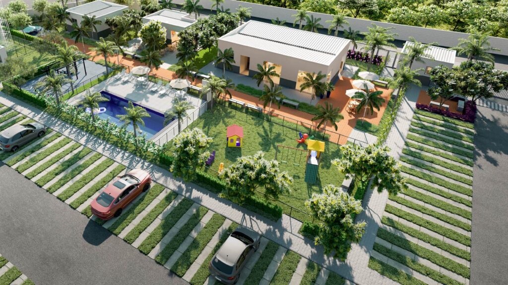 Programa habitacional: descubra como participar e conquiste sua casa própria Imagem aérea do Viva Vida São Lourenço, empreendimento da Direcional em Pernambuco
