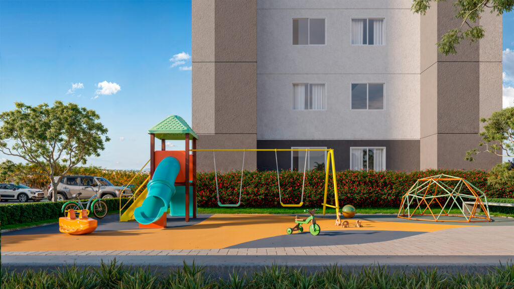 Viva Residence: conexão e qualidade de vida em Contagem Perspectiva Playground VivaResidence Viva Residence: conexão e qualidade de vida em Contagem