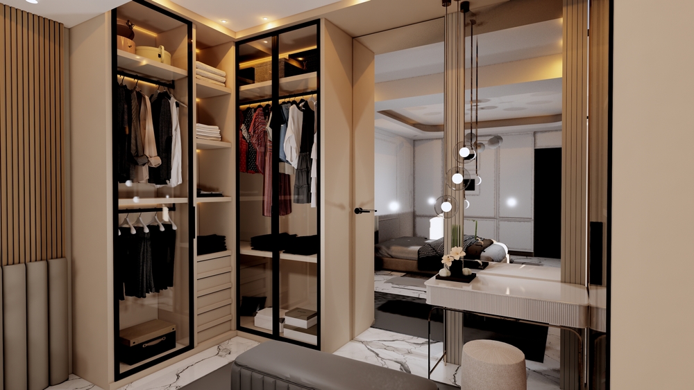 Closet com luz LED