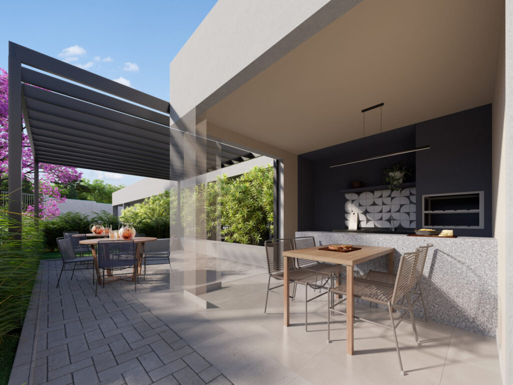 Celebre Residence: o que faltava para tornar o Conecta Condomínio Clube ainda mais exclusivo Churrasqueira do Celebre Residence, empreendimento da Direcional em Contagem/MG