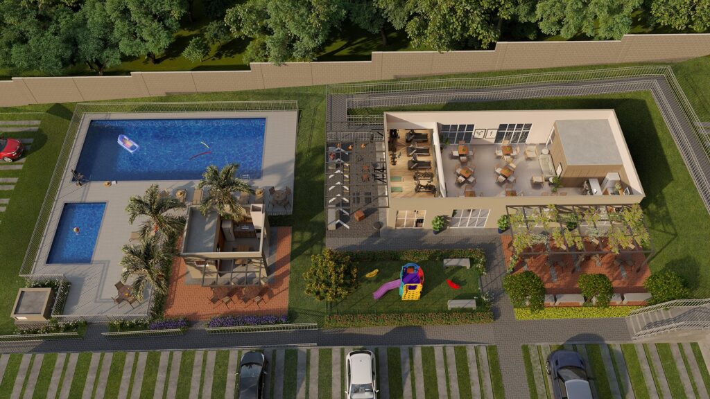 Conheça o Coroado (Manaus): tradição e valorização imobiliária Área de lazer do Brisas do Horizonte, empreendimento da Direcional em Coroado/Manaus