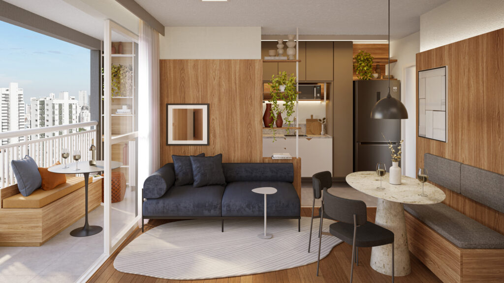 Sofá para sala pequena: como escolher o modelo ideal e aproveitar melhor o espaço sala varanda wave boa viagem dire Sofá para sala pequena: como escolher o modelo ideal e aproveitar melhor o espaço