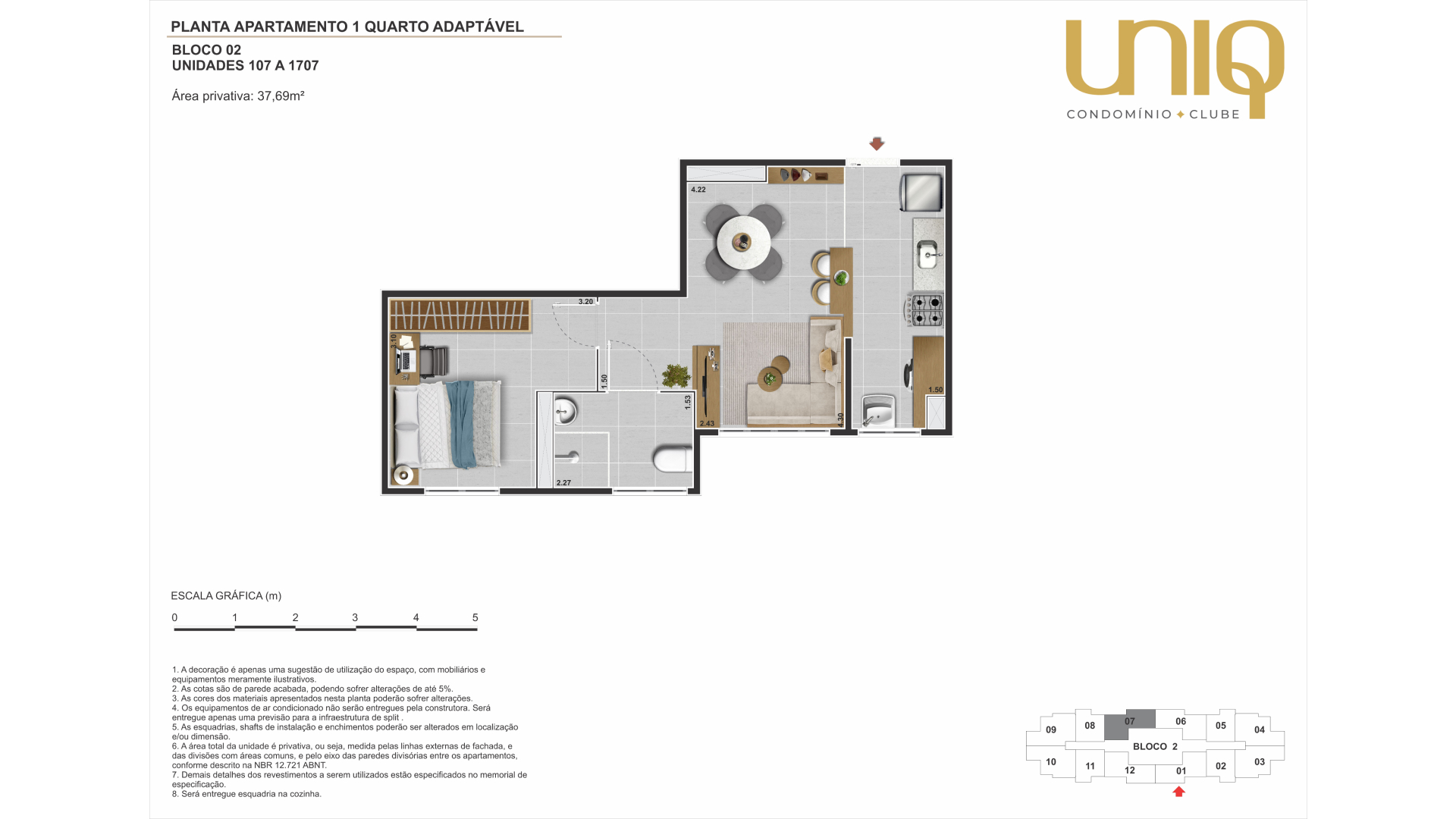 Foto Empreendimento Decorado Uniq Condomínio Clube