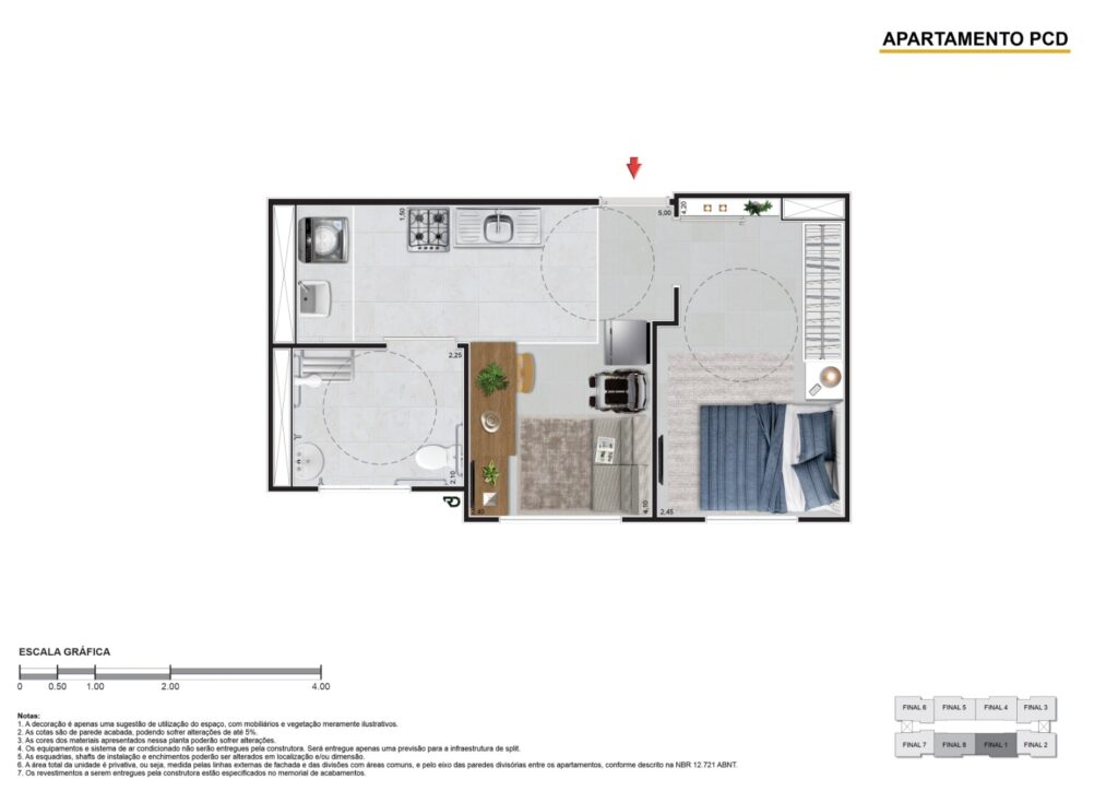 Apartamento PCD: como a Direcional projeta moradias mais acessíveis e inclusivas? Apartamento PCD