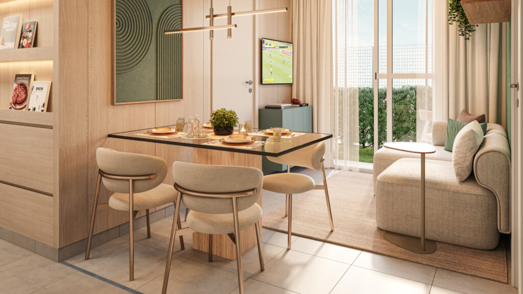 Ventilação cruzada: o que é e por que ela faz diferença no conforto da sua casa? sala de estar viva vida primavera direcional Ventilação cruzada: o que é e por que ela faz diferença no conforto da sua casa?