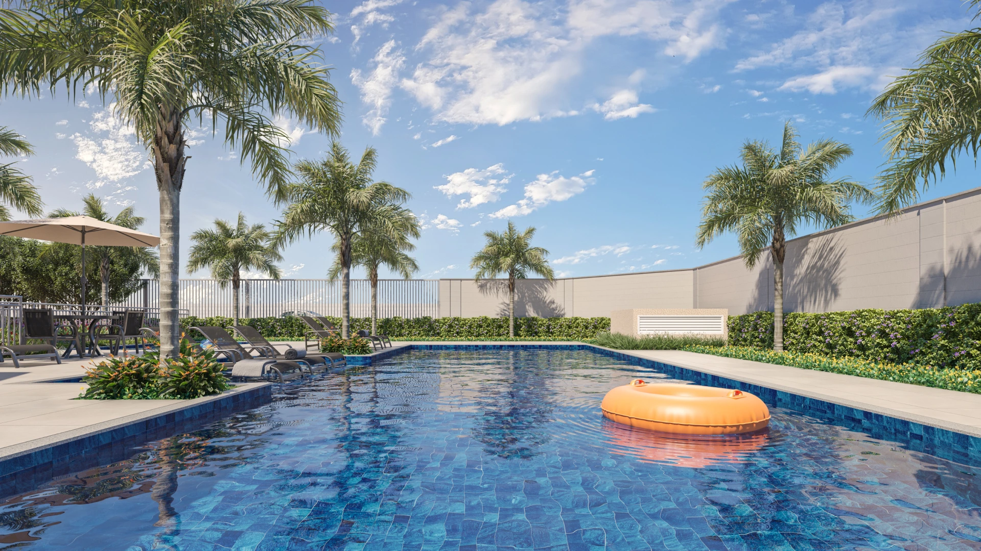 Prenotação de imóvel: o que é e por que ela é importante? Piscina do Nature Eusébio, empreendimento da Direcional no Ceará.
