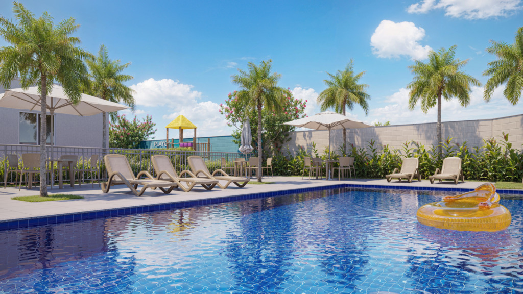 O que é taxa nominal e como ela impacta o financiamento imobiliário? Piscina de um imóvel Direcional